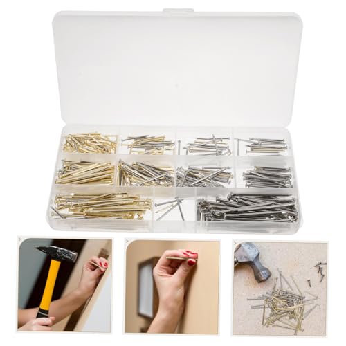 Image of Homoyoyo 400pcs Picture Hanging Nails Assortment Kit Heavy Duty Wall Decor Hardware Picture Hooks Elegant Design for Secure Installation for Home Decoration