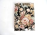  Agenda 2020 A5 Dìa Página, Planificador Anual, Floral Regalo de Navidad para Ella, Vista por Dìa, Tapa Dura, Diario, Flores en Negro