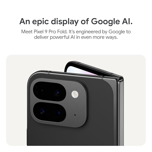 Image of Google Pixel 9 Pro Fold, 256GB, Obsidian - Unlocked (Renewed)