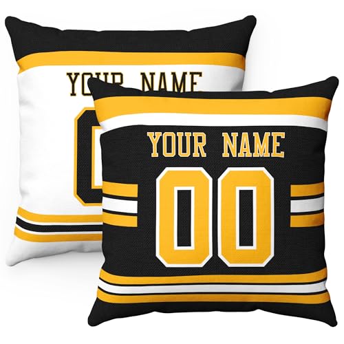Image of ANTKING Throw Pillow 2 Packs Personalized Custom Any Name Number for Men Women Boy Gifts