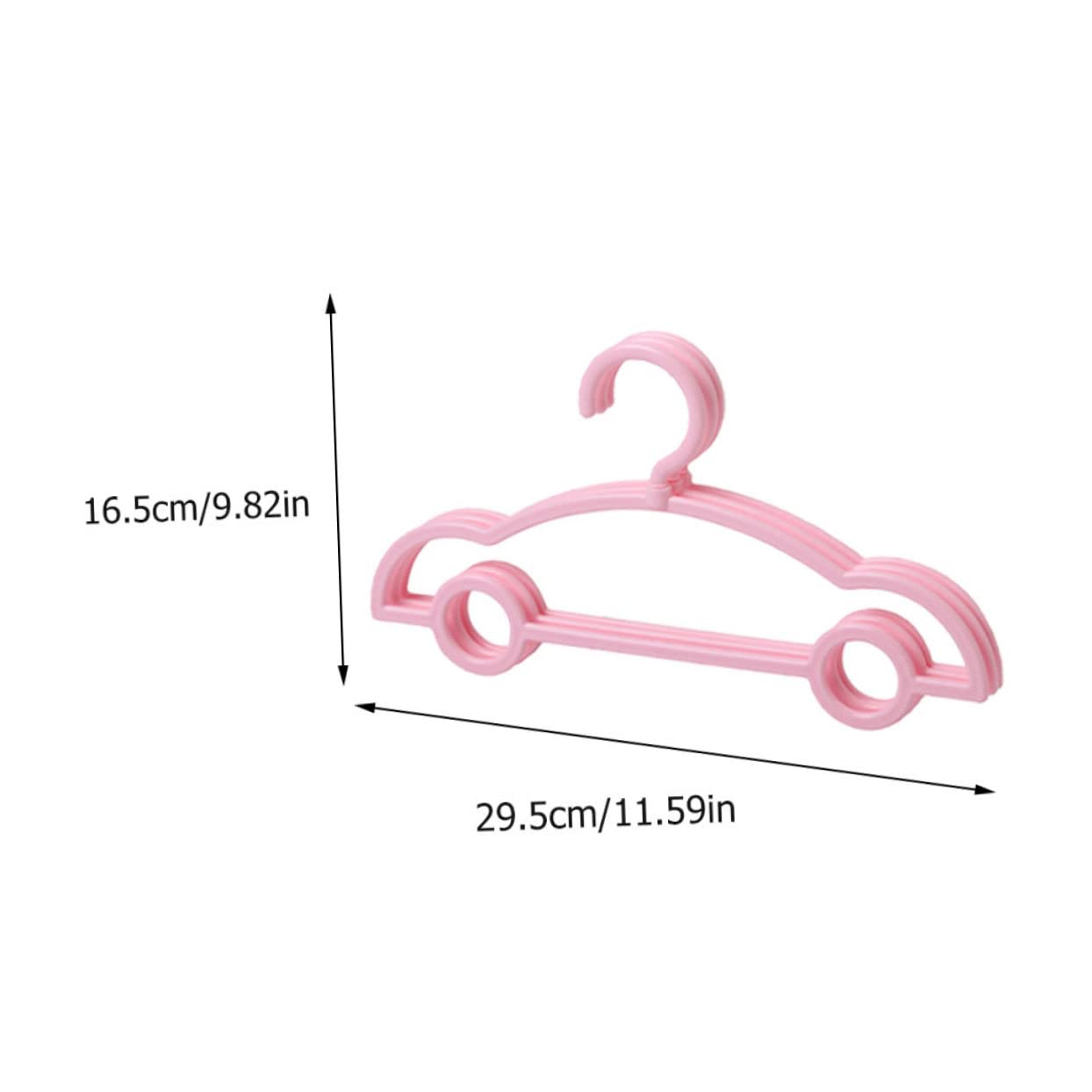 SOLUSTRE 10Pcs Plastic Hangers for Clothes Non Slip Drying Rack Organizer Space Saving Hangers for Wardrobe Laundry Organization