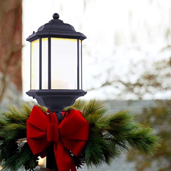 Sea Gull Lighting Kent One-Light Outdoor Post Lantern Black Finish