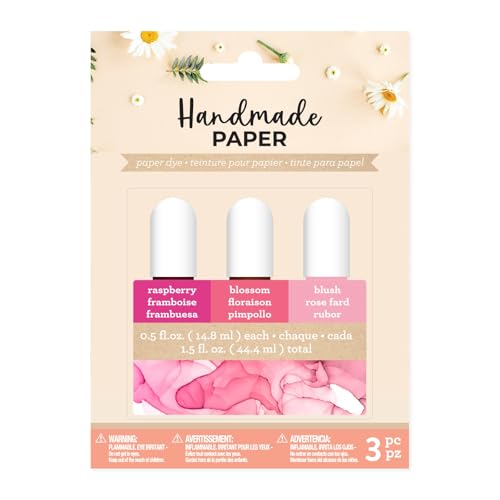 American Crafts Handmade Paper Dye 0.50oz 3/Pkg-Pinks