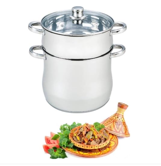 Royal Swiss couscoussier acier inoxydable 8 litres