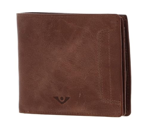 Voi Porte-Monnaie City Cowboy Dave en cuir cognac brun pour homme