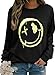 WIEIYM Damen Sweatshirt Langarmshirt Drucken Rundhals Pullover Herbst Winter Bluse Tops Weihnacht Pullover Casual Christmas Sweat Oberteile,Schwarz,2XL Baby,Schwarz günstig Kaufen-WIEIYM Damen Sweatshirt Langarmshirt Drucken Rundhals Pullover Herbst Winter Bluse Tops Weihnacht Pullover Casual Christmas Sweat Oberteile,Schwarz,2XL