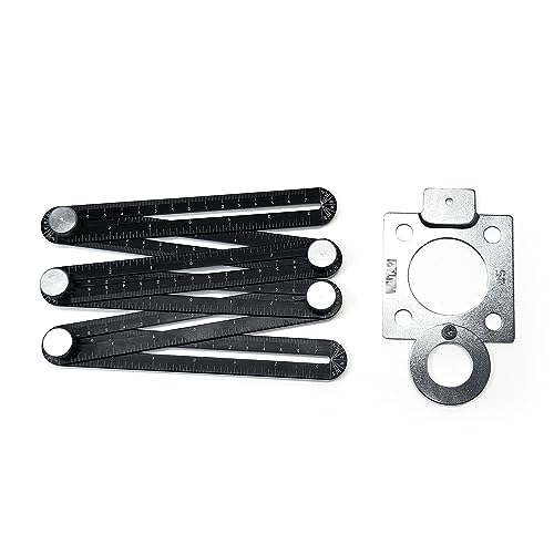 WEITARI Angle Measuring Ruler, 6-Sided Angle Finder Aluminum Alloy Angle Measurement Tool, Universal Tile Opening Locator, Professional Template Tool for Craftsmen Handymen, Builders, Woodworking - Image 4