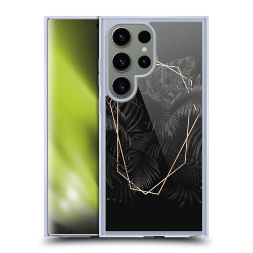 Coque LebensArt Or et Feuilles Samsung S24 Ultra MagSafe gel antichoc noir