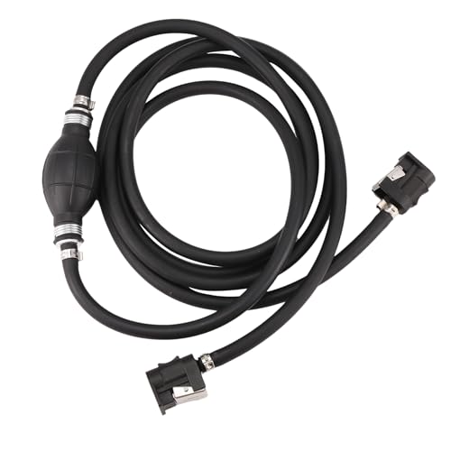 HUTSRAI 300CM Tuyau de Conduite de Carburant de Bateau 6Mm Connecteur de Tuyau de Gaz Moteur de Bateau Hors-Bord Kit de Connecteurs de RéServoir D'Essence...
