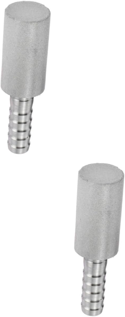 Mikinona 2pcs Stainless Steel Aeration Stone for Home Brewing Professional Carbonation Tool for Beer and Wine Making Diffusion Inline Compatibility Kettles and Pumps