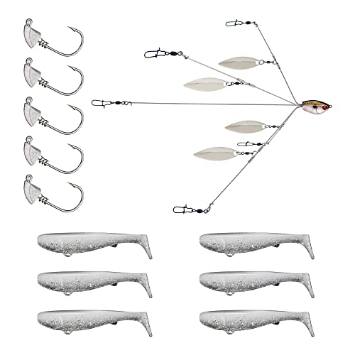 Swimbait YUM Scottsboro 7,6 cm kit de leurres souples Sight Minnow pour carnassiers