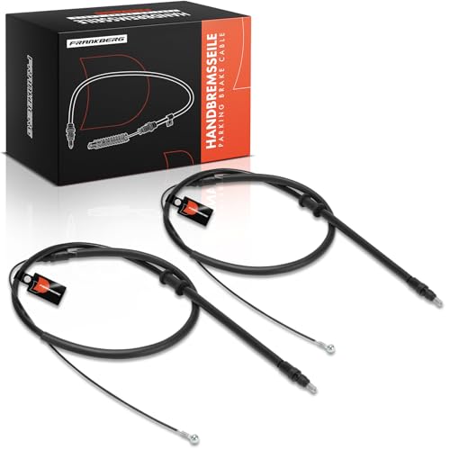 Frankberg 2x Handbrake Cable Rear Left Right Compatible with Movano B Box X62 Master III Box FV Master III Platform/Chassis EV HV UV Replace# 364007808R