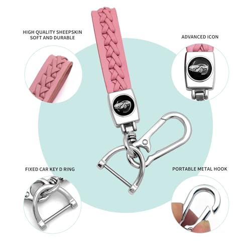 Image of Creativity For BMW X5 Key cover and Key chain accessories (Pink set) | Advanced soft TPU key box is compatible with F30 F45 F55 G20 G30 X1 X3 X4 X5 X6 X7 3 5 6 7 8 M5 M6 GT series smart key