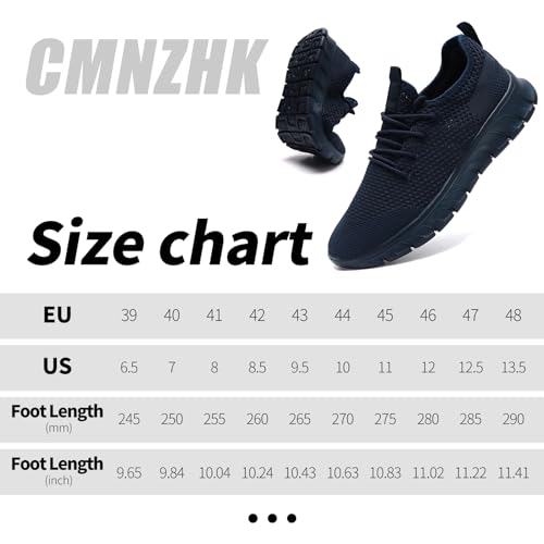 Image of Men Running Tennis Shoes Gym Fashion Sneakers Walking Workout Shoes Athletic Slip on Breathable Mesh Comfortable Lightweight Casual Sport Shoe