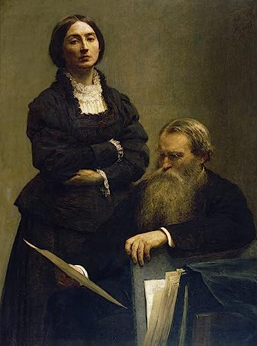 Cuadro en lienzo del señor y la señora Edwards para oficina y salones elegantes de 60x90cm