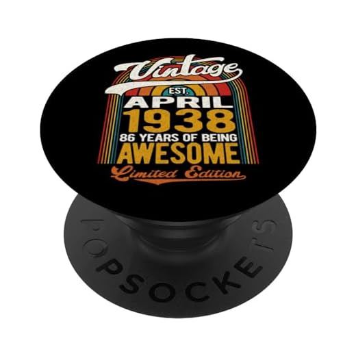 86 años de ser impresionante nacido en abril de 1938 - 86 cumpleaños PopSockets PopGrip Intercambiable