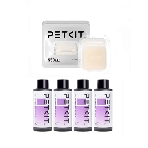 PETKIT 4 Bottles Air Purifying Refills+3 Packs Pet Odor...