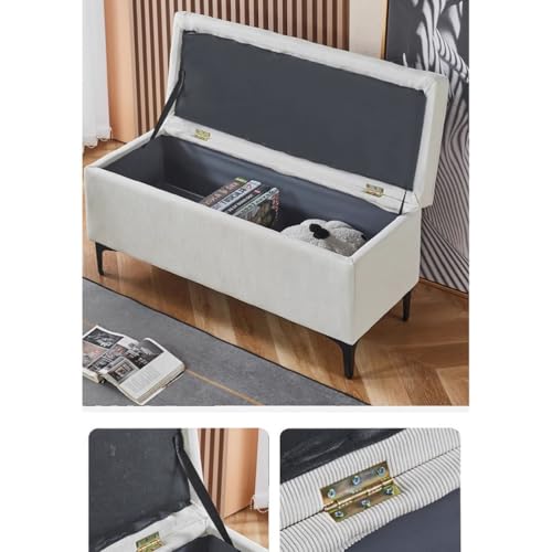 Banc en velours haut de gamme Slish avec plateau réversible et piètement métal chic - 6