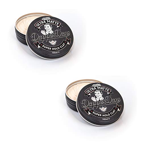 Dapper Dan Ultra Matte Hair Clay, Super Hold, Long Lasting