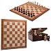 Produktbild Master of Chess Profi TURNIER No.4 Schachspiel Holz eingelegt 40cm Schachbrett + Staunton No.4 gewichtete Schachfiguren in stylischer Box