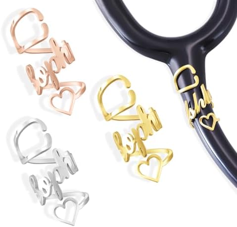 Personalized Stethoscope Name Tag Custom Stethoscope ID Charm Accessories Nurse Gifts for Doctor Vet