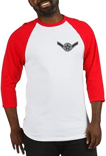 CafePress USAF: Amn E 2 (ABU) Baseball Tee Baseball Shirt