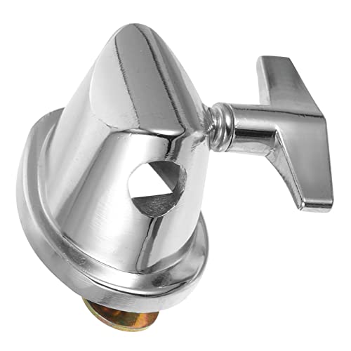 HANABASS Floor Tom Leg Clamp Silver-plated Iron Drum Set Leg Base Instrument Parts