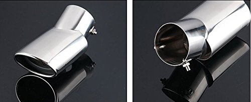 Terminale Di Scarico Auto In Acciaio Inox Per Hyundai Tucson 2015-2023, Punta Coda Tonda Non Ricamata, 135mm