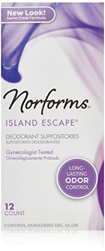 Image of Norforms: Island Escape, Long Lasting Feminine Deodorant - 12 Suppositories