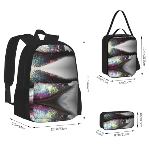Ensemble cartable avec compartiment isotherme et trousse de cours - 4