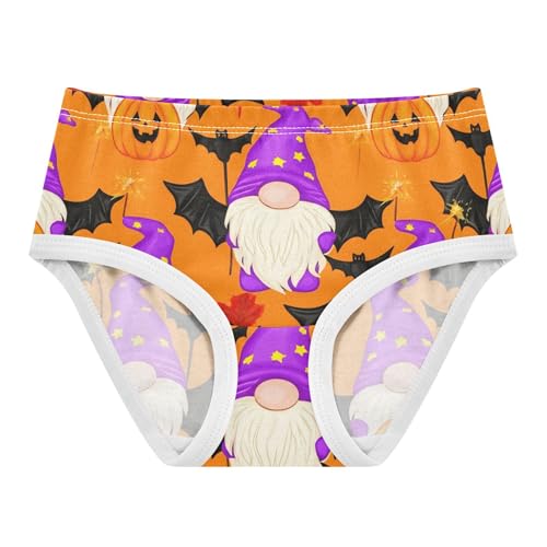 Cute Halloween Gnome Wizard Bat Cute Panties Girl Girls Underwear Toddler Cotton Animal Undies Kids Briefs 2t