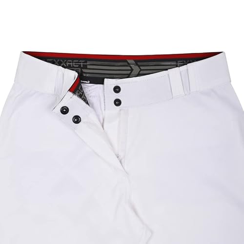 Exxact Sports Calça feminina de softbol com zíper - calça feminina de softbol com elástico e painéis