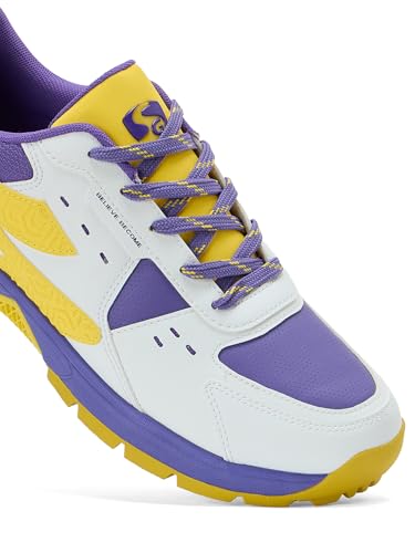 Image of SG Club EVO Cricket Footwear - Breathable PU Mesh, EVA Midsole, Stable Midfoot Support | Stud Shoes