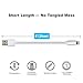 Short Charging Cables [5 Pack 8 inches] BUENTEK Nylon Braided USB Cable Sturdy Charging Cord Compatibility with i OS System Device - Silver