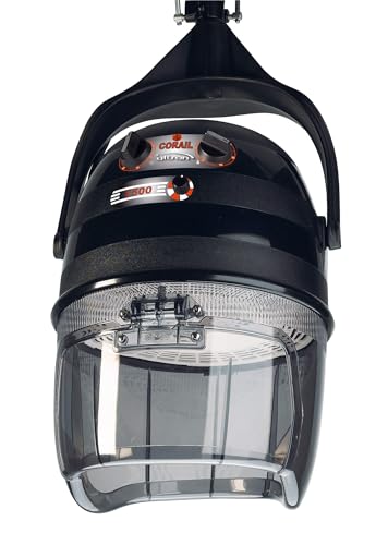 Casque coiffure corail 1500 noir mural pour séchage optimal