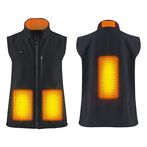 Chaqueta calefactable de 3 temperaturas lavable y sin batería para frío extremo