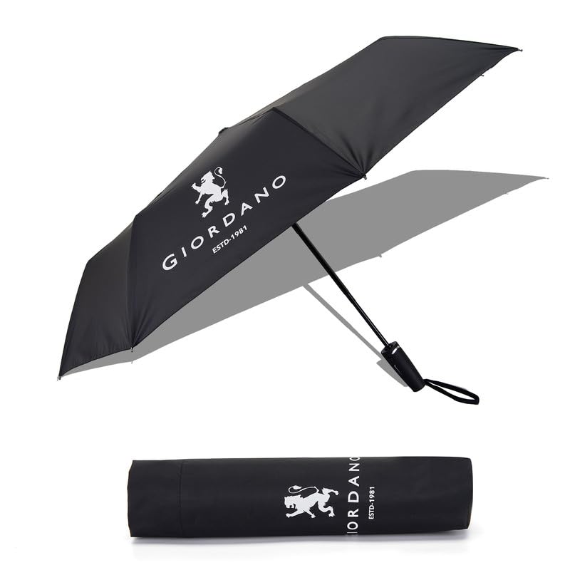 Giordano Folding Umbrella for Men & Women, Auto Open & Close, Lightweight Compact Design, 41 Inch Water Resistant Canopy, Portable Travel Umbrella for Rain & Sun – GDRUM01 Giordano Folding Umbrella for Men & Women, Auto Open & Close, Lightweight Compact Design, 41 Inch Water Resistant Canopy, Portable Travel Umbrella for Rain & Sun – GDRUM01