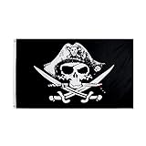 FLAGLINK Dead Man's Chest Flag - Jolly Roger Pirate Banner 3x5