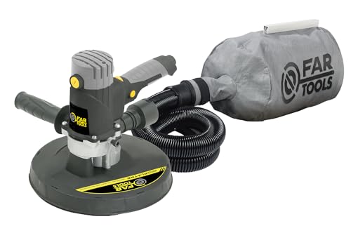 Fartools Ponceuse murale plâtre 1200W Ø225mm, auto-aspirante, 1400-3100tr/min, fixation...