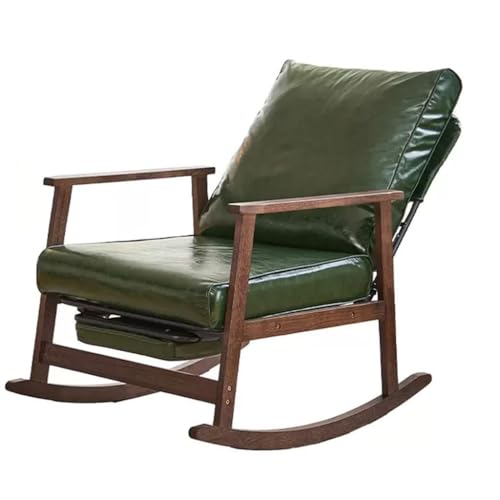 WOTZOV Sofa Rocking Chairs Living Room Bedroom Upholstered Recliner Chair,Lazy Lounge Chair Artificial Leather Sofa Recliner Backrest