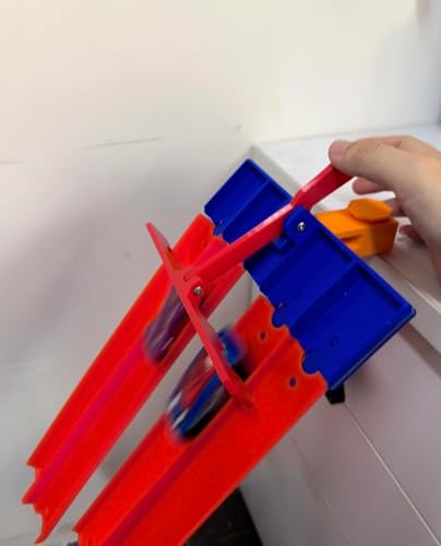 Clamp and 4 Lane Starter Gate Compatible with Hot Wheels(4 Lane Starter Gate + Clamp Combo)
