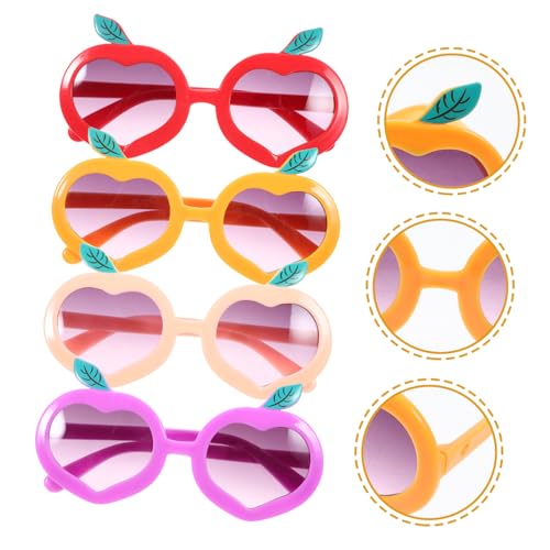KESYOO 4pcs Shaped Decorative Sunglasses for UV Protection Cartoon Eyeglasses Fun Party Favors and Frames for Birthday Celebrations and3
