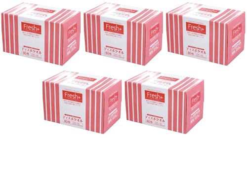 まとめ買い フレッシュプラス ディスポタオル スパンレース 厚手ドライタイプ 80枚入 使い捨てタオル 厚手 ドライタイプ 吸水性 体拭き 入浴 介護 お尻拭き ペットケア (80枚入×5箱)