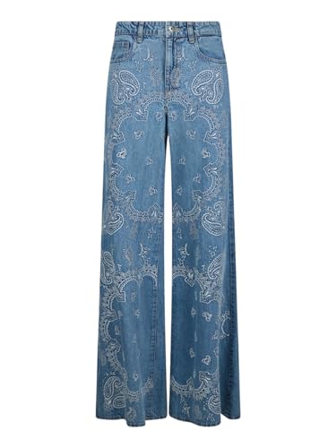Liu Jo Vaqueros Flare Bordado, turquesa, 25