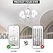 DiCUNO E12 LED Bulb 4W (40W Equivalent), Daylight White 6000K Non-dimmable Candle Base Light Bulbs for Ceiling Fan, Chandelier, Indoor Decorative Lighting 6 Packages