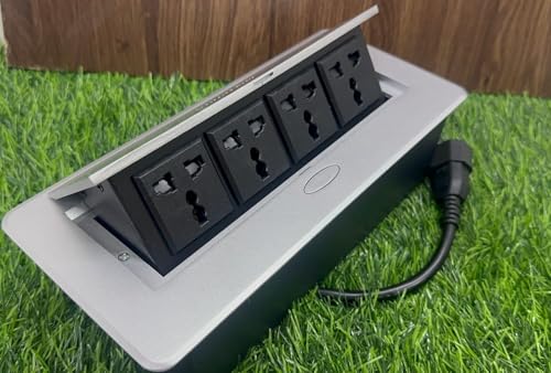 Image of Hydraulic Popup Box for Conference Table with Desktop Socket (Style 1)