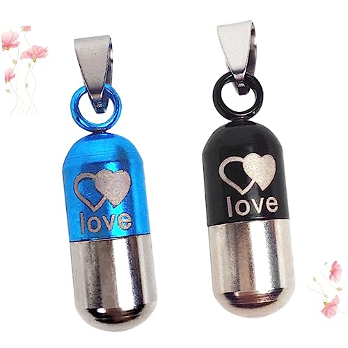 ifundom 2pcs Shaped Pet Identity Plate Durable Lost Address Storage Pendant for Dogs Cats Lightweight Hanging Decoration Black Blue