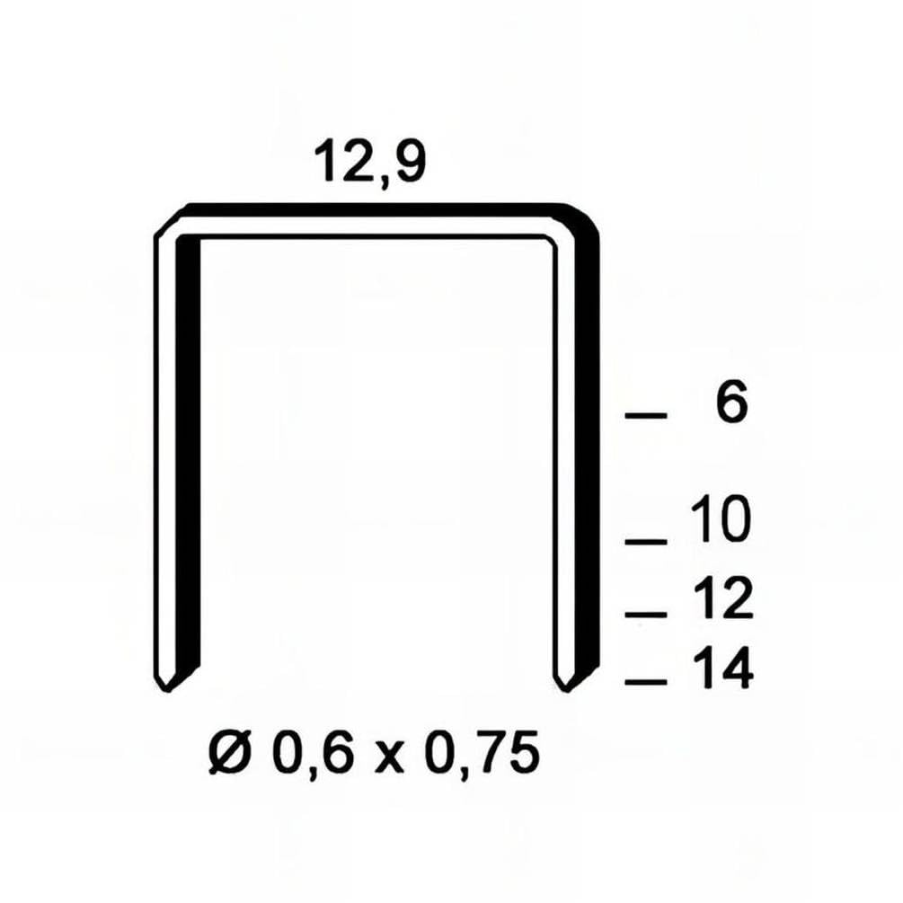 10.000 graffette zincate V-14-9x14x0.6x0.75 mm - D-Work
