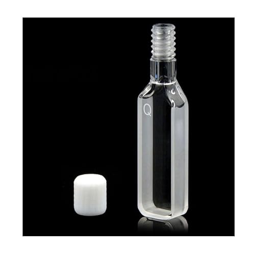 1pcs 5mm Quartz Cuvette Cell With Screw Cap Two Sided Translucency