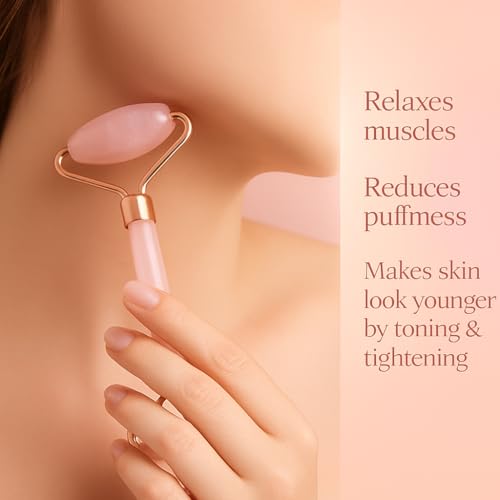 Image of (ROSE) Roller. For facial massager, under eye Dark circles, beauty treatment, puffy eyes, Eye roller and Blood flow.